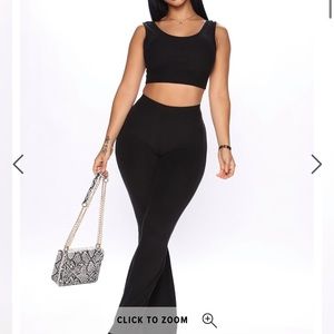 back to chill back pant set